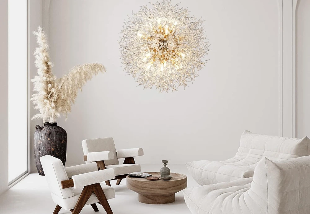 crystal dandelion chandelier